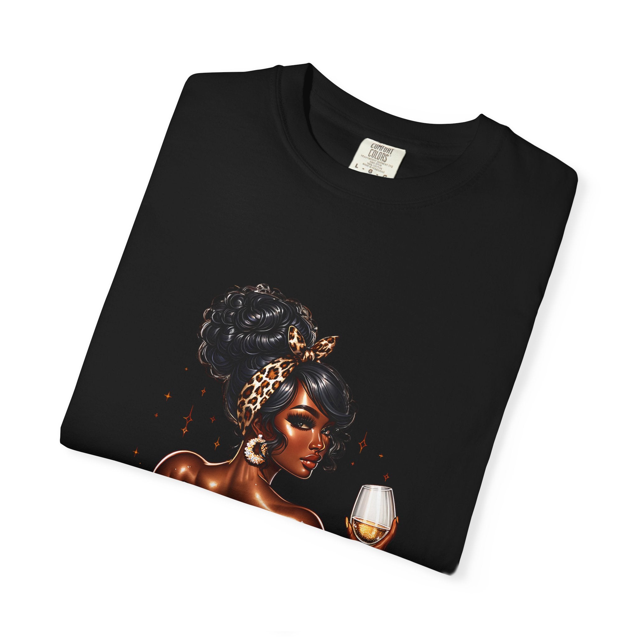 Hustle Muscle Afro Chic T-Shirt — Empowered Woman Graphic Tee