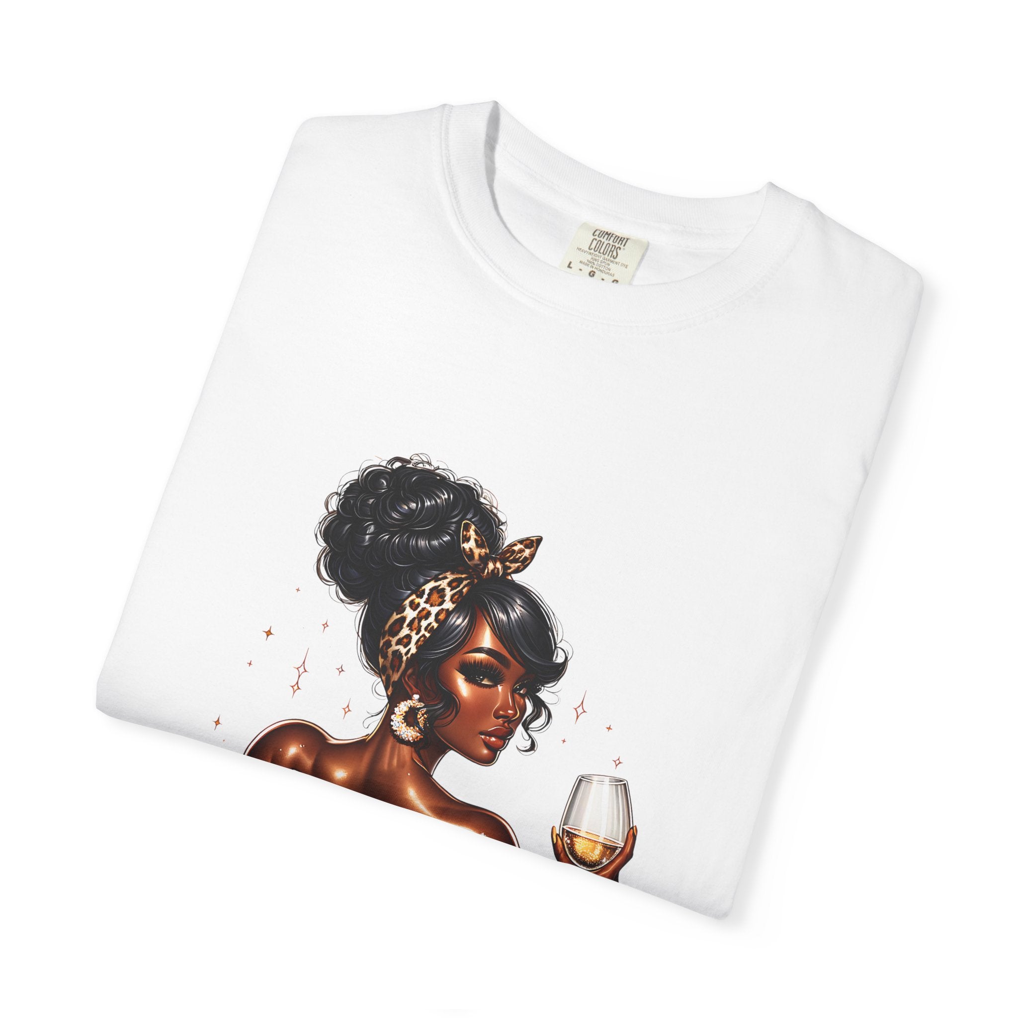 Hustle Muscle Afro Chic T-Shirt — Empowered Woman Graphic Tee